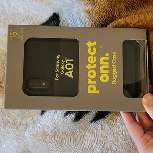 Protect onn rugged case for samsung galaxy A01